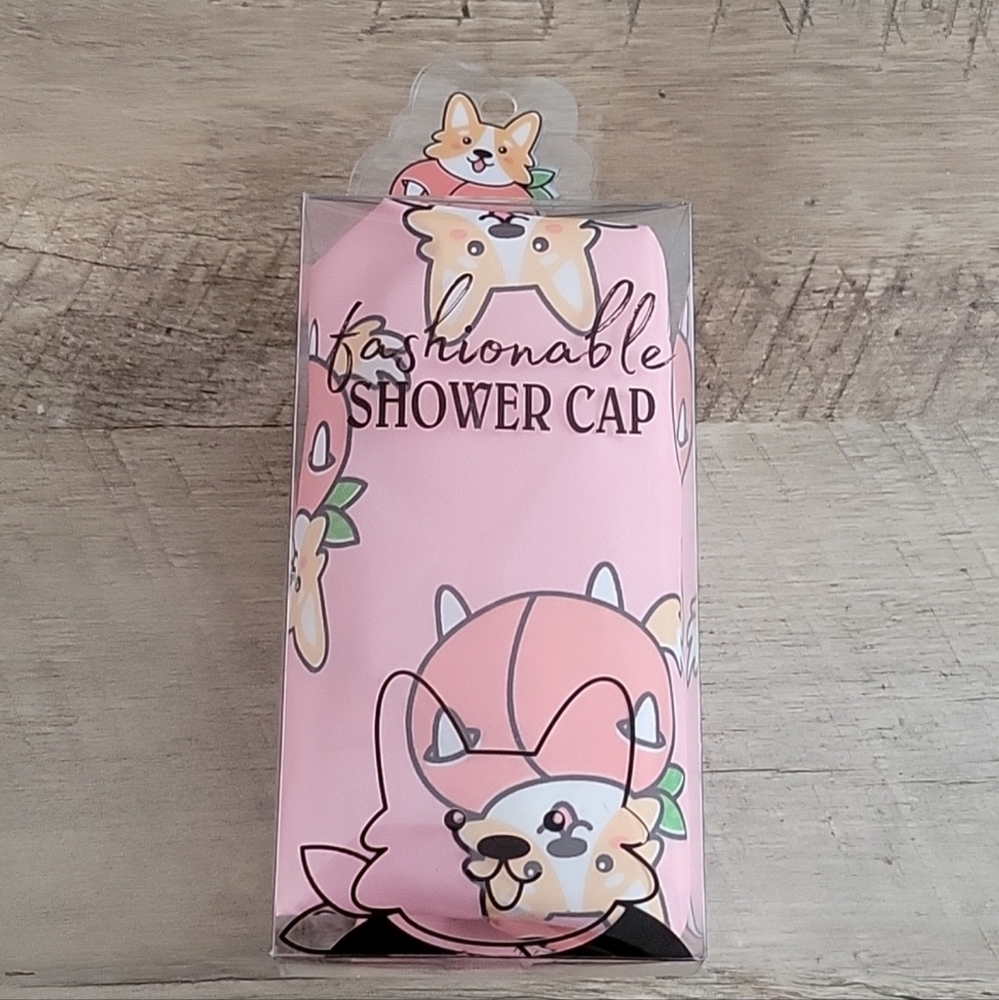 Fashionable Corgi Shower Cap